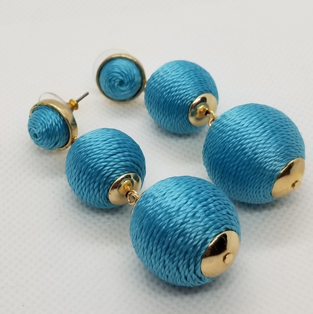 New Blue Rain Drop Earrings